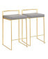 Фото #1 товара Fuji Gold Counter Stool, Set of 2