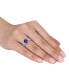 Tanzanite (1-4/5 ct. t.w.) & Diamond (1/6 ct. t.w.) Statement Ring in 14k White Gold