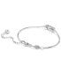 ფოტო #4 პროდუქტის Rhodium-Plated Pavé Infinity Link Bracelet