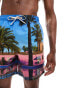 Фото #2 товара Superdry Photographic 17-inch swim shorts in palm blue