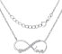 Silver Necklace Endless Love Infinity JJJN0243