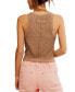 ფოტო #2 პროდუქტის Women's Cotton Cropped High-Neck Tank