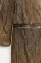Классическое пальто оверсайз из жатой ткани — zw collection ZARA