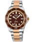 ფოტო #1 პროდუქტის Men's Pier 90 Two Tone Stainless Steel Watch 42mm