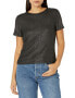 Фото #1 товара Майка Paige Lor Tee Fitted Black/Silver M
