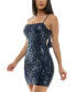 Juniors' Sequined Bow-Back Dress