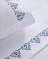 Фото #2 товара Embroidered Microfiber 4 Piece Sheet Set, Full