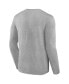 Фото #4 товара Men's Heathered Gray Los Angeles Rams Super Bowl LVI Champions Locker Room Trophy Collection Long Sleeve T-shirt