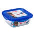 Герметичная коробочка для завтрака Pyrex Cook & go 21 x 21 x 9 cm Синий 1,9 L Cтекло (6 штук)
