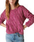 Фото #2 товара Women's Cable-Knit Crewneck Sweater