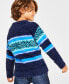 Фото #2 товара Holiday Lane Little Boys Fair Isle Crewneck Long-Sleeve Sweater, Created for Macy's