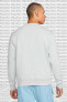 Фото #2 товара Sportswear 3D Swoosh Graphic Fleece Crew Sweatshirt Polarlı Sweatshirt Gri