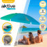 AKTIVE Beach Umbrella 200 cm Ventilation Roof UV50 Protection