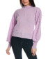 Фото #1 товара Свитер Brodie Cashmere Bonny Bobble Cashmere для женщин фиолетового цвета размер Xs