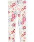 Toddler Sunflower Print Stretch Leggings 3T