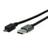 Фото #3 товара Кабель USB 2.0 ROLINE 11.02.8771 - 1.8 м - USB A - Micro-USB B - 480 Mbit/s - черно-серый