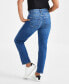 Фото #2 товара Petite Mid-Rise Cuffed Girlfriend Jeans, Created for Macy's