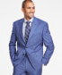 Фото #1 товара Men's Classic-Fit Pinstripe Wool Stretch Suit Jacket