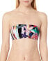 Фото #1 товара Trina Turk 284657 Women's Bandeau Bikini Top, Multi//Treasure Cove, 4