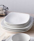 Фото #3 товара Swirl Square Dinner Plates, Set of 4