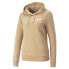 Puma Essentials+ Embroidery Pullover Hoodie Womens Beige Casual Outerwear 848332