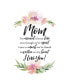 Mom, I'm Assured Woodland Grace Series Wood Plaque with Easel, 6" x 9"