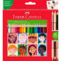 Фото #1 товара Цветные карандаши для детей Faber-Castell Set Of 24 Coloured Pencils + 3 Bicolour Pencils With 6 Leather Shades