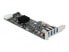 Фото #3 товара Delock PCI Express x4 Card to 4 x external SuperSpeed USB (USB 3.2 Gen 1) USB Type-A female Quad Channel - Low Profile Form Factor - PCIe - PCIe - SATA - USB 3.2 Gen 1 (3.1 Gen 1) - Low-profile - PCIe 2.0 - Grey - PC