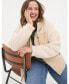 ფოტო #2 პროდუქტის Plus Size Honey Fleece Quilted Jacket