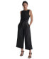 Women's Pinstripe Mid Rise Paperbag-Waist Cropped Pants