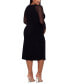Фото #2 товара Платье женское Betsy & Adam plus Size Embellished-Sleeve Bodycon