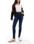 Фото #1 товара ONLY high waist skinny jeans in dark blue denim