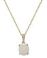 Фото #1 товара Opal (1-3/4 ct. tw.) & Diamond Accent Oval Pendant Necklace in 14k Gold, 16" + 2" extender