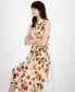 Фото #3 товара Petite Jenna Floral-Print Drawstring-Waist Dress