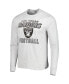 Men's Heathered Gray Las Vegas Raiders Dozer Franklin Long Sleeve T-shirt