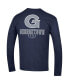 Фото #4 товара Men's Navy Georgetown Hoyas Team Stack Long Sleeve T-shirt