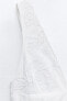 Фото #15 товара Платье миди из поплина с цветочным кружевом ZARA