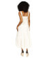 ფოტო #2 პროდუქტის Women's Square-Neck Sleeveless Tiered Midi Dress