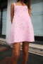 Фото #2 товара Трикотажное мини-платье с бусинами ZARA
