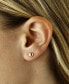 ფოტო #2 პროდუქტის Flat Ball Stud Earrings Set in 14k Rose Gold (5mm)