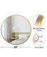 Circle Mirror 20 Inch, Round Wall Mirror Suitable For Bedroom, Vanity, Living Room, Bath