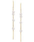 ფოტო #3 პროდუქტის Cultured Freshwater Pearl (3mm) Pull-Through Threader Earrings in 14k Gold