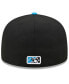 Фото #2 товара Men's Black, Light Blue Beloit Sky Carp Marvel x Minor League 59FIFTY Fitted Hat