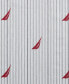 Фото #5 товара Audley Stripe Cotton Percale 3-Piece Sheet Set, Twin