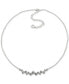 ფოტო #1 პროდუქტის Silver-Tone Cubic Zirconia Statement Necklace, 16" + 3" extender