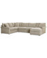 Фото #2 товара Wrenley 138" 3-Pc. Fabric Sectional Chaise Sofa, Created for Macy's