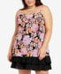 ფოტო #1 პროდუქტის Plus Size Remy Print Cami