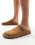 ASOS DESIGN mule clog loafers in tan