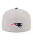 Фото #5 товара Men's Stone, Navy New England Patriots 2023 NFL Draft On Stage 59FIFTY Fitted Hat