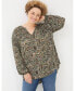 ფოტო #1 პროდუქტის Plus Size Faye Wild Paisley Tunic